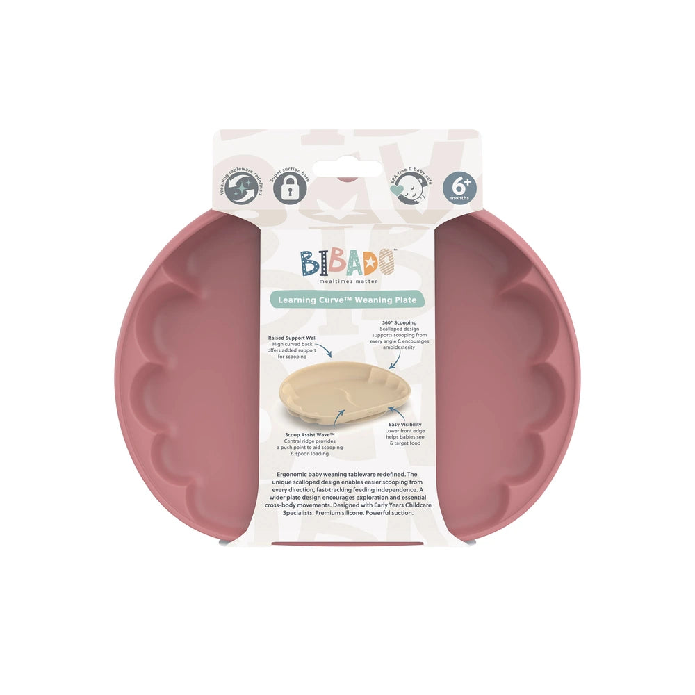 Bibado Learning Curve Weaning Plate – Blush