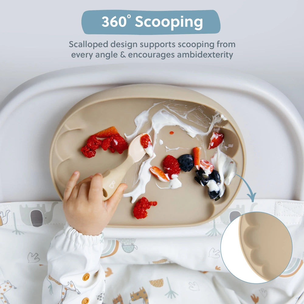 Bibado Learning Curve Weaning Plate – Fawn