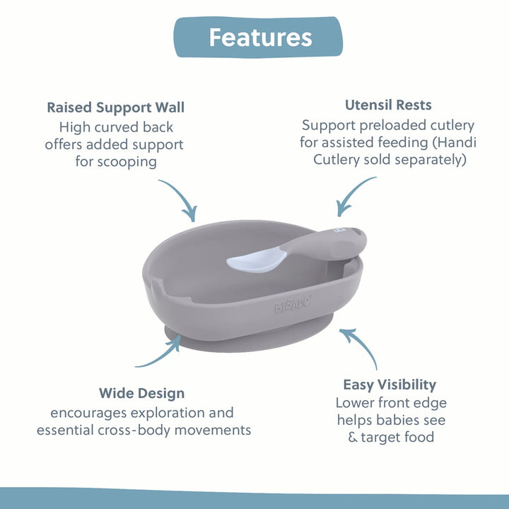 Bibado Learning Curve Weaning Bowl - Mist