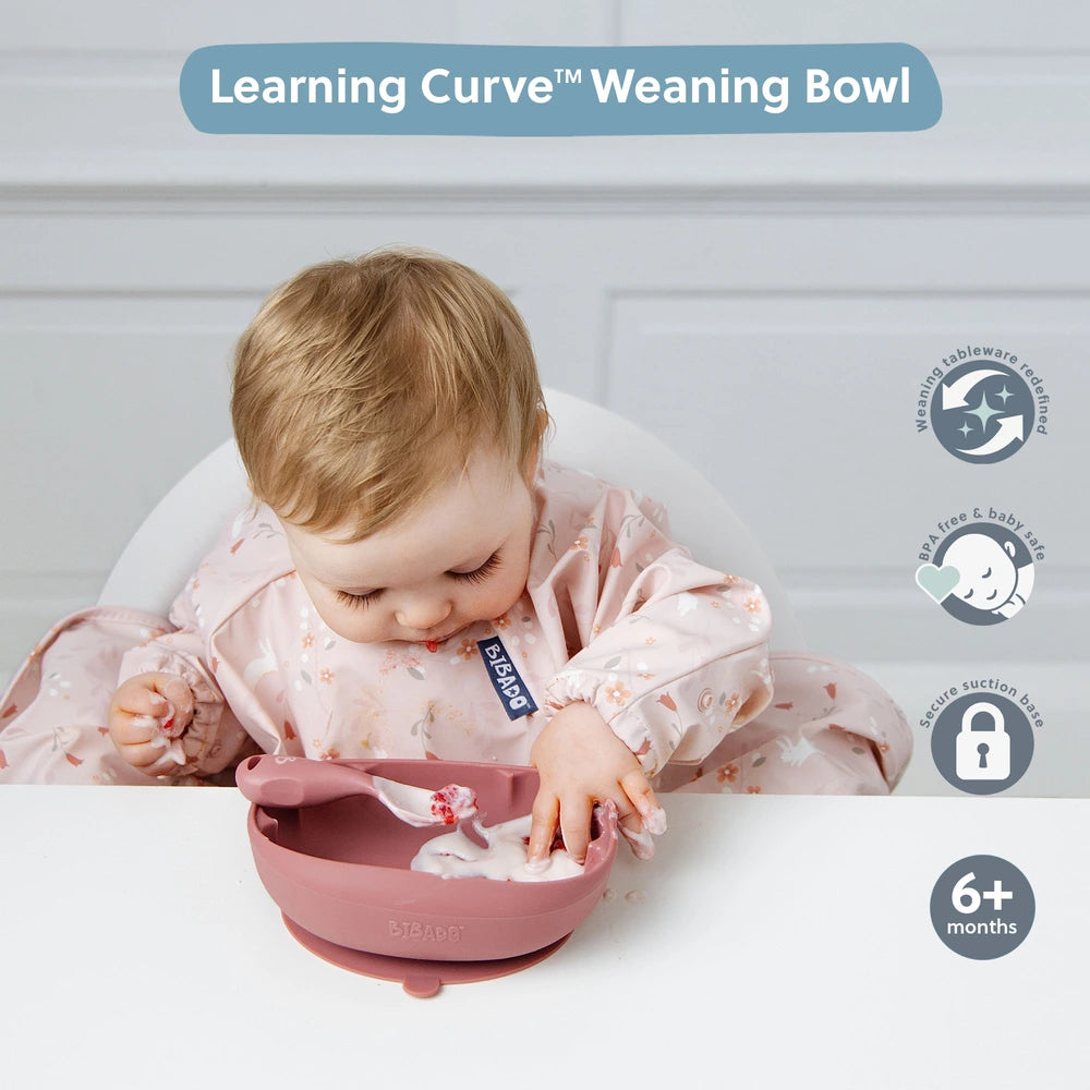 Bibado Learning Curve Weaning Bowl - Blush
