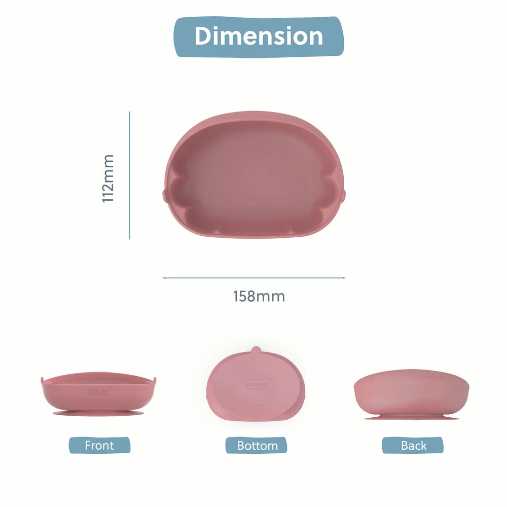 Bibado Learning Curve Weaning Bowl - Blush