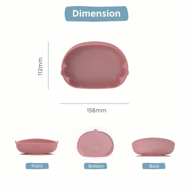 Bibado Learning Curve Weaning Bowl - Blush