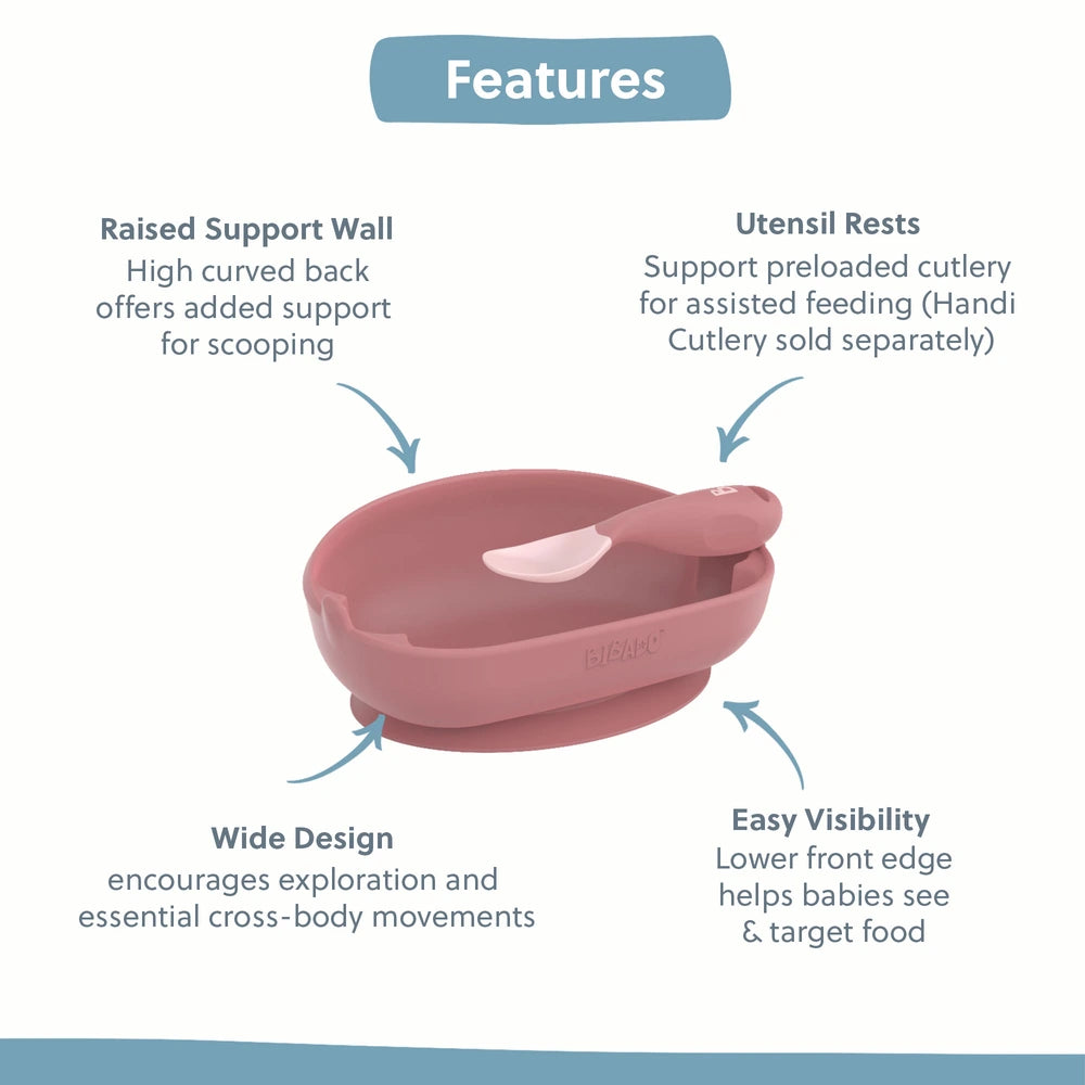 Bibado Learning Curve Weaning Bowl - Blush