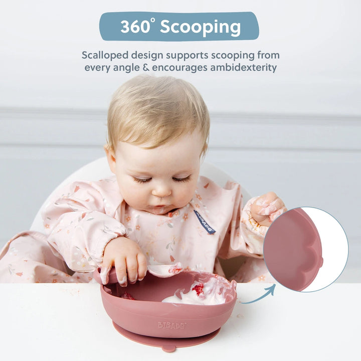 Bibado Learning Curve Weaning Bowl - Blush