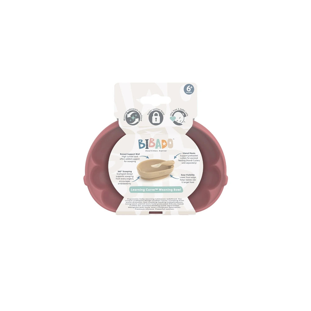 Bibado Learning Curve Weaning Bowl - Blush