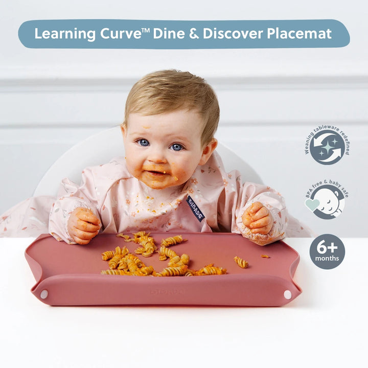 Bibado Learning Curve Dine &amp; Discover Placemat - Blush