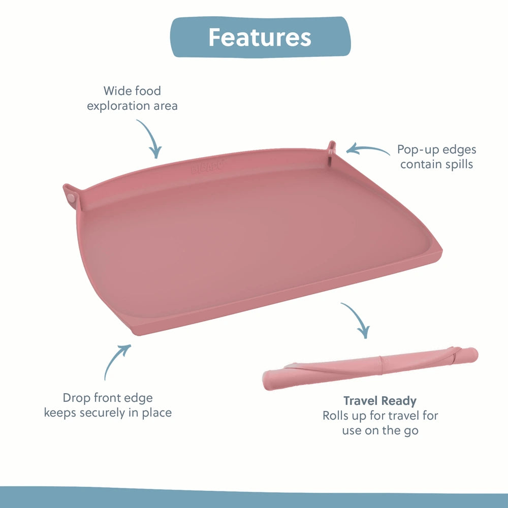 Bibado Learning Curve Dine &amp; Discover Placemat - Blush