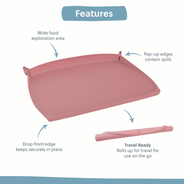 Bibado Learning Curve Dine &amp; Discover Placemat - Blush