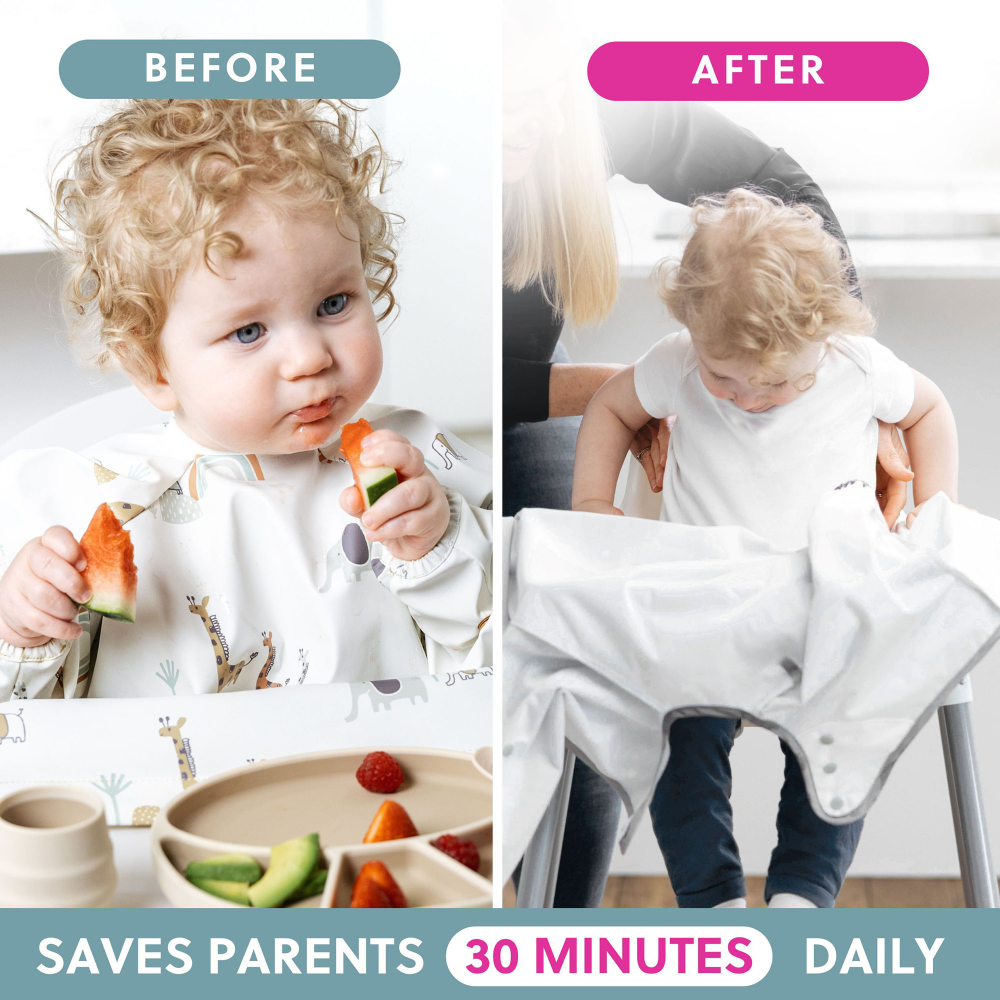 BiBaDo Long Sleeve Coverall Shirt Weaning Bib For Infants