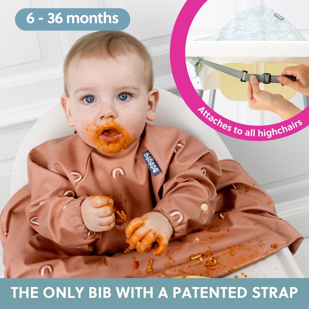 BiBaDo Long Sleeve Coverall Shirt Weaning Bib For Infants