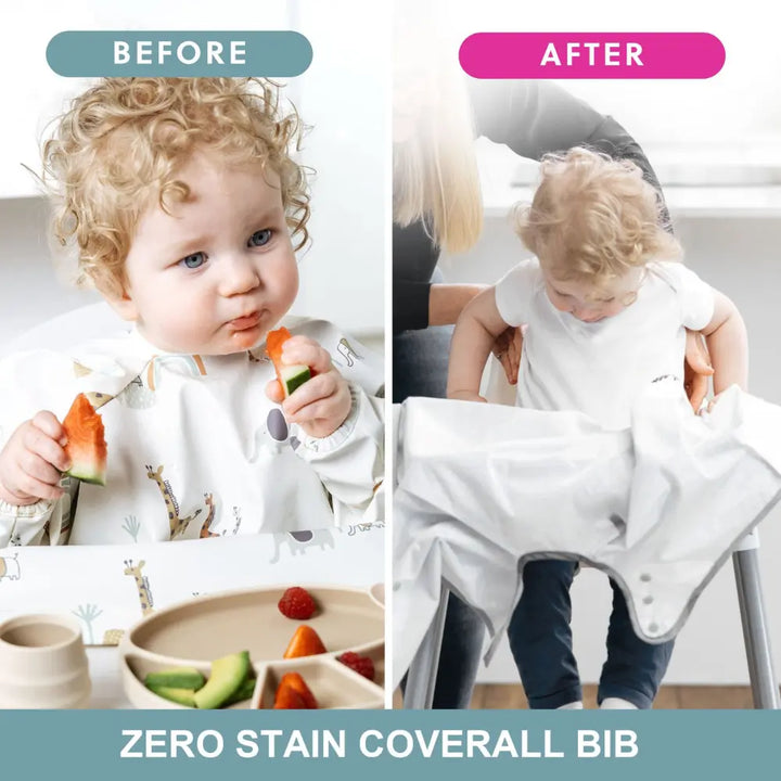 BiBaDo Short Sleeve Coverall Weaning Bib