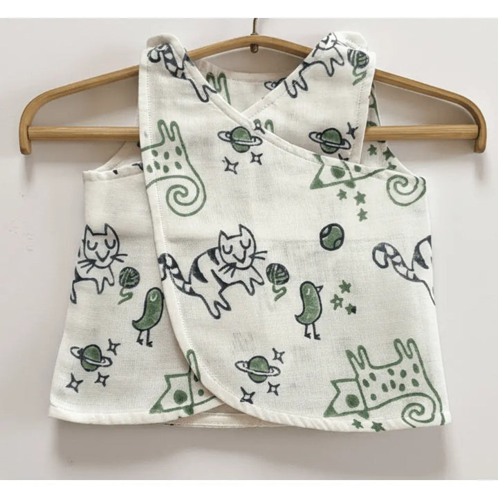 Whitewater Kids Unisex Organic Cotton Wrapover Billi Jhabla Set