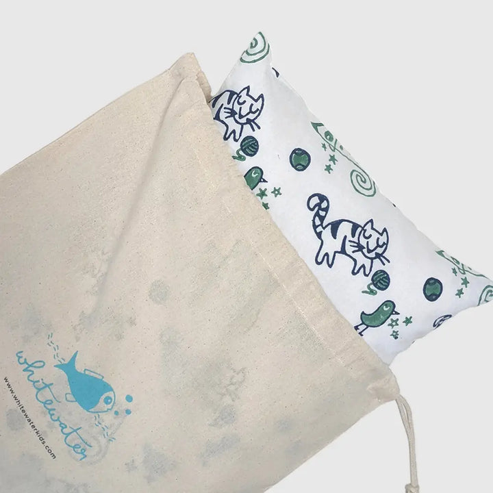 Whitewater Kids Organic Billi Print Kapok Pillow