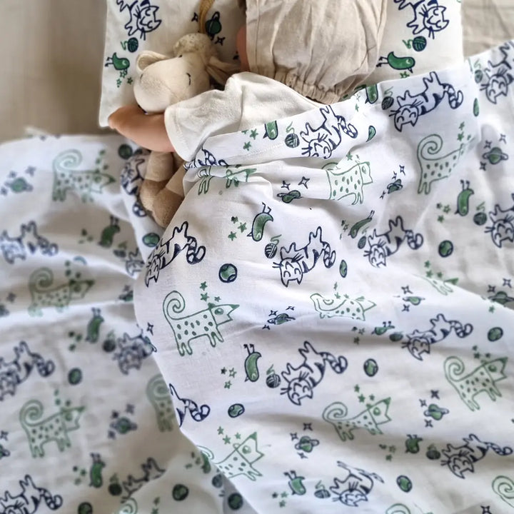 Whitewater Kids Organic Cotton Billi Print Swaddle