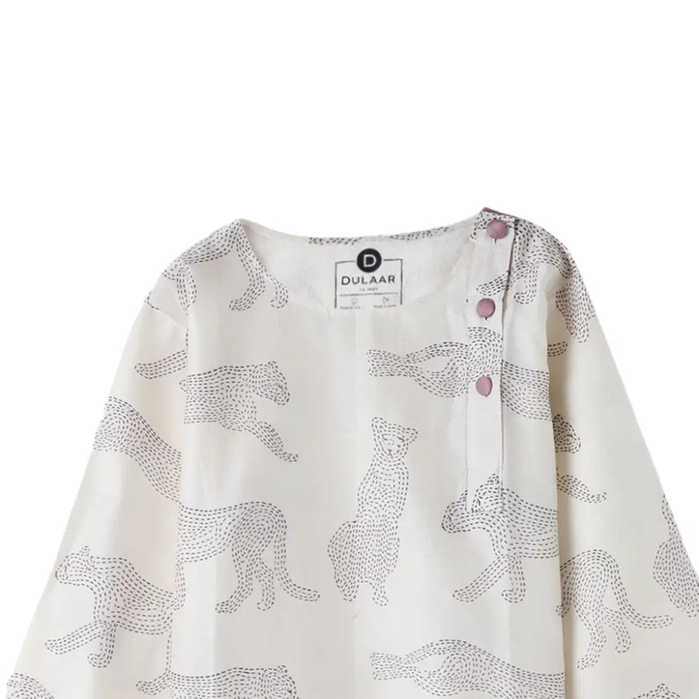 Dulaar Chanderi Hand-Block Printed Kurta Pyjama Set