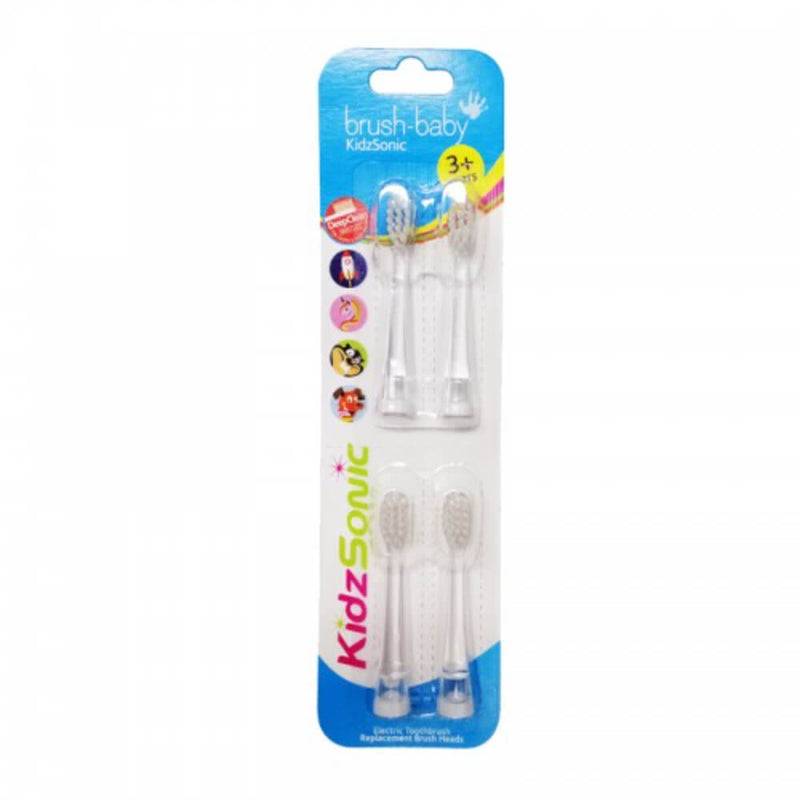 Boon Kids Sonic Replacement Heads for Toothbrush (Pack of 4)