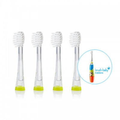 Boon Kids Sonic Replacement Heads for Toothbrush (Pack of 4)