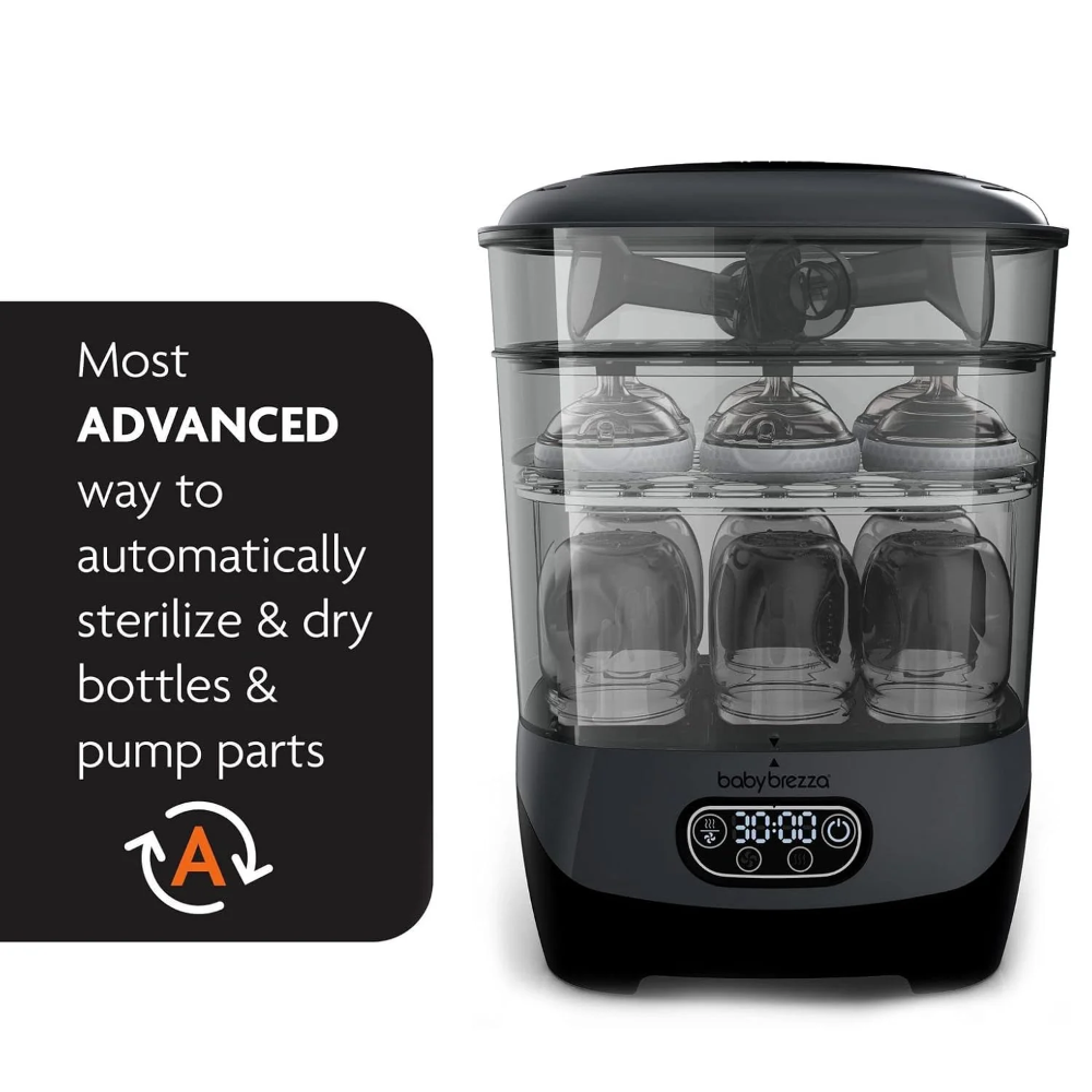 Baby Brezza One Step Baby Bottle Sterilizer And Dryer Advanced - Black