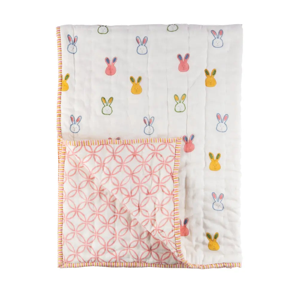 Dulaar Mulmul Bedding Set | Hand-Block Printed - Little Hoppers