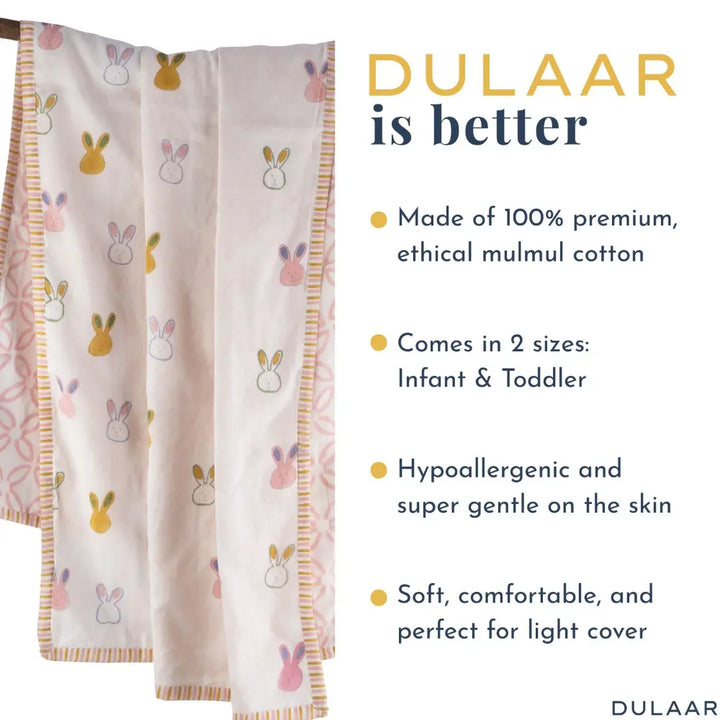Dulaar Mulmul Bedding Set | Hand-Block Printed - Little Hoppers
