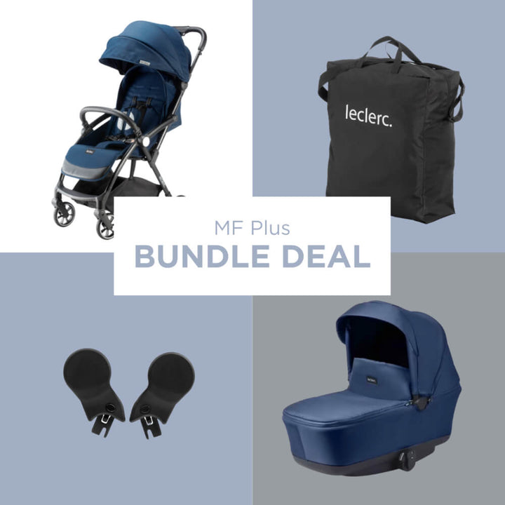 Leclerc Baby Baby Bundle Deal MF Plus Black (Stroller + Bassinet)