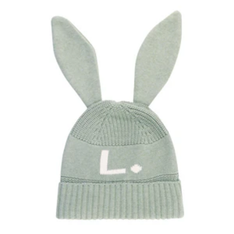 NamelyCo Bunny Beanie -Lily Pad