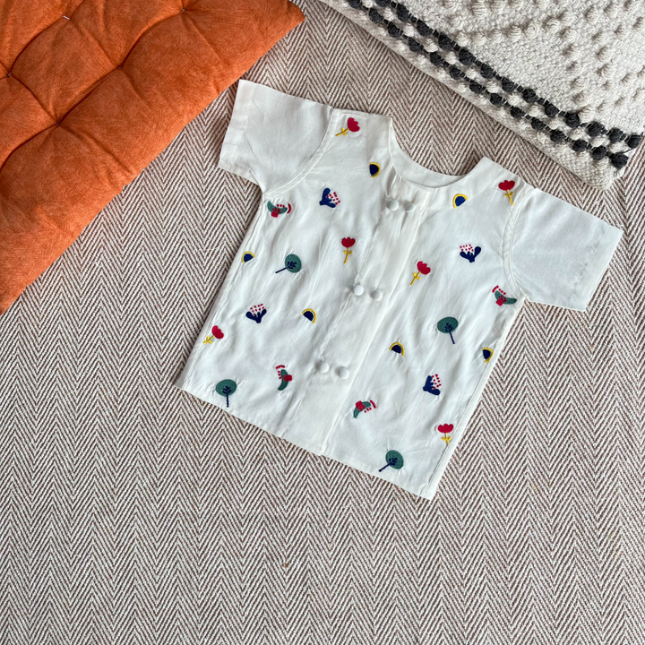 Bhaakur Dash Of Color Voile Jhabla Set