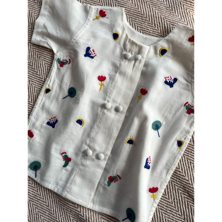 Bhaakur Dash Of Color Voile Jhabla Set