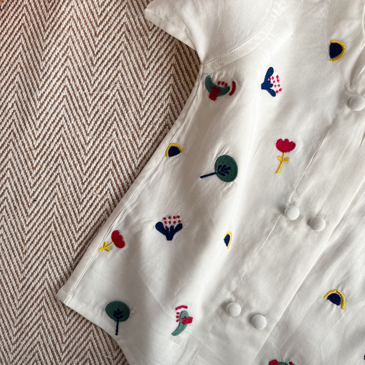 Bhaakur Dash Of Color Voile Jhabla Set