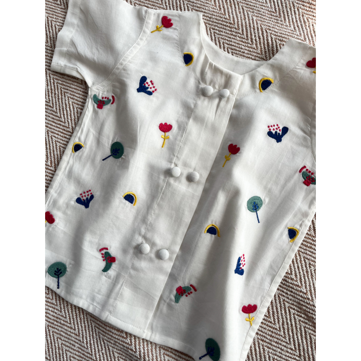 Bhaakur Dash Of Color Voile Jhabla Set