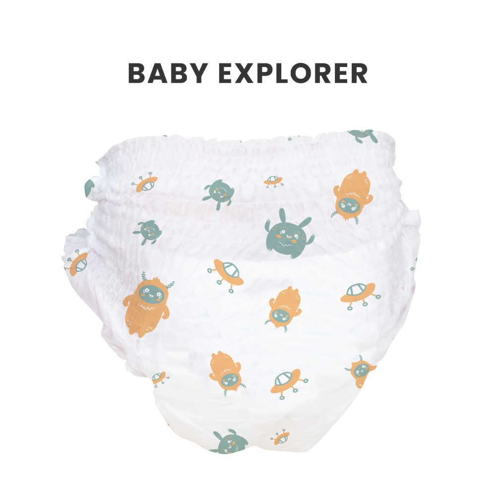 Allter Organic Bamboo Tape Diapers - New Born (34 pieces)
