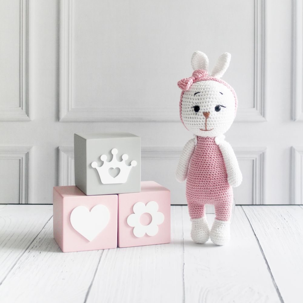 The Tiny Trove Crochet Toys - Bella the Baby Bunny