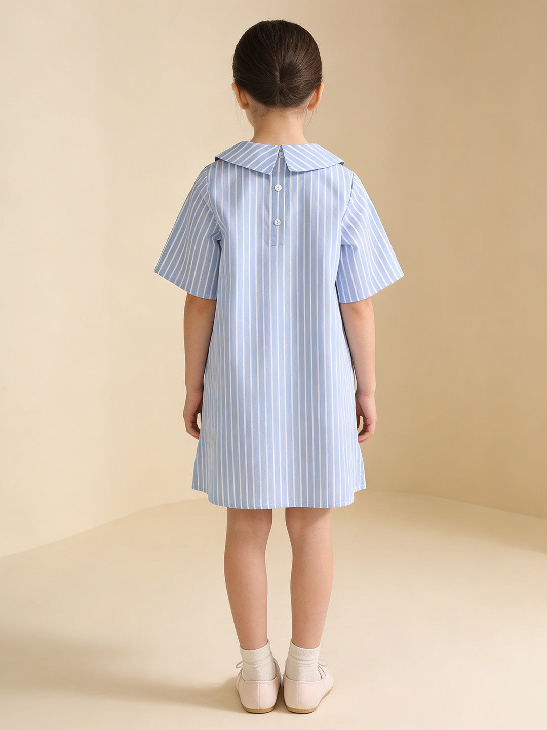 The Baby Trunk - Poodle Shift Dress with Sequin &amp; Tictac For Girls