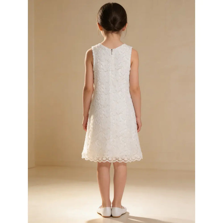 The Baby Trunk - Lace Applique Dress &amp; Butterfly TicTac For Girls