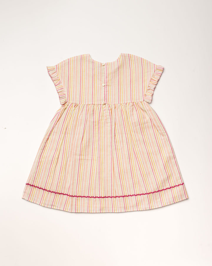Early Sunday Lila Dress - Pink Strips Print
