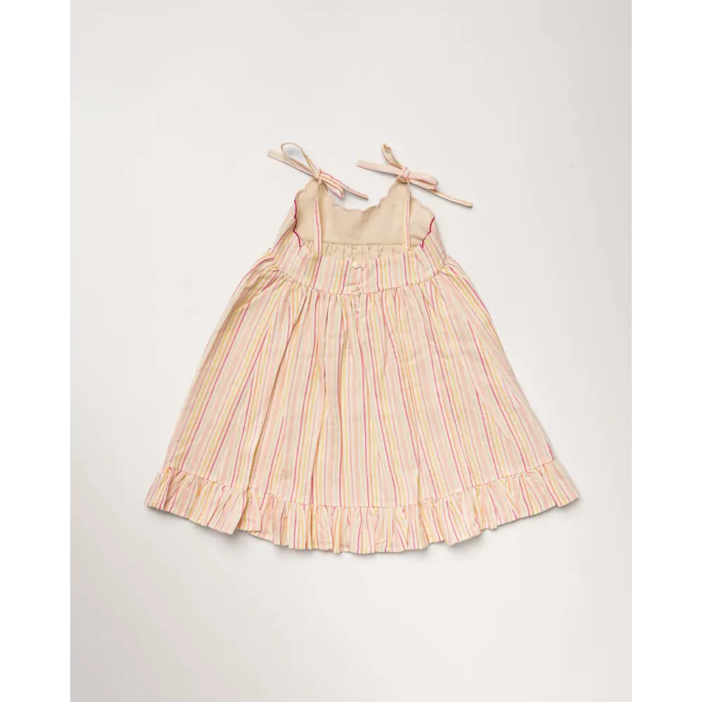 Early Sunday Alena Dress - Pink Strips Print