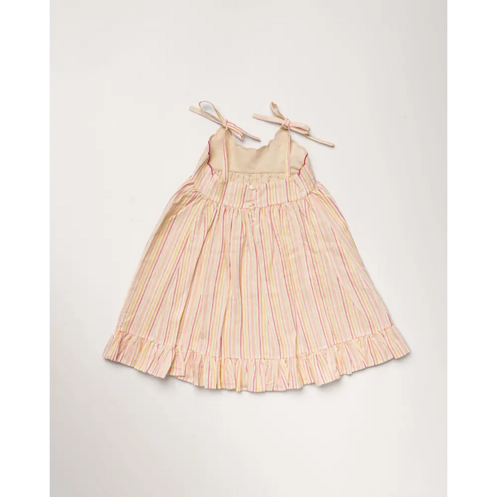 Early Sunday Alena Dress - Pink Strips Print