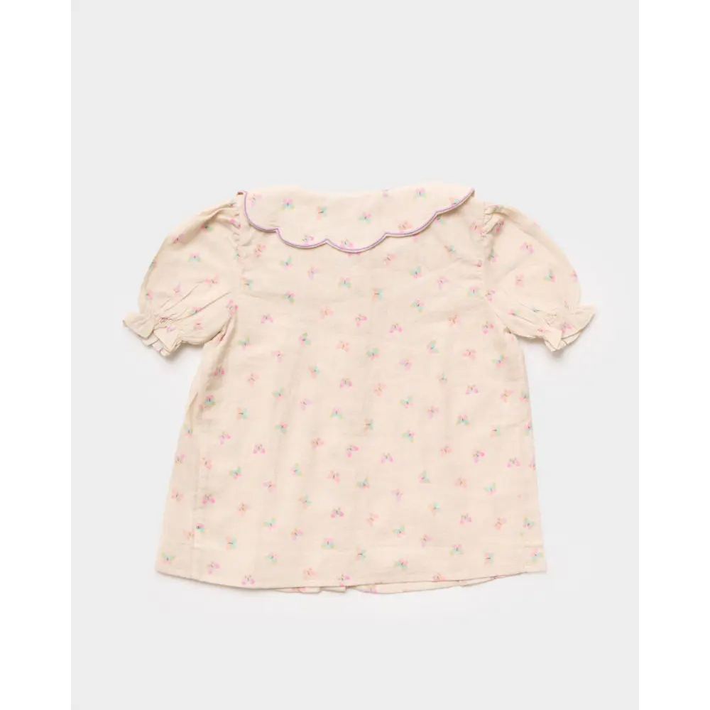 Early Sunday Camelia Blouse - Butterflies Print