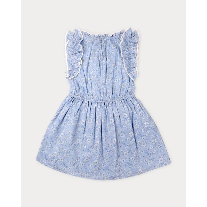 Early Sunday Florence Dress - Tonal Floral Blue Print