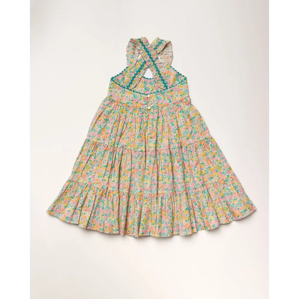 Early Sunday Laura Dress - Emma Floral Mint Print