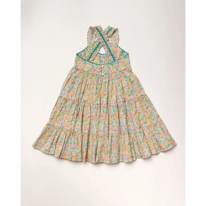 Early Sunday Laura Dress - Emma Floral Mint Print