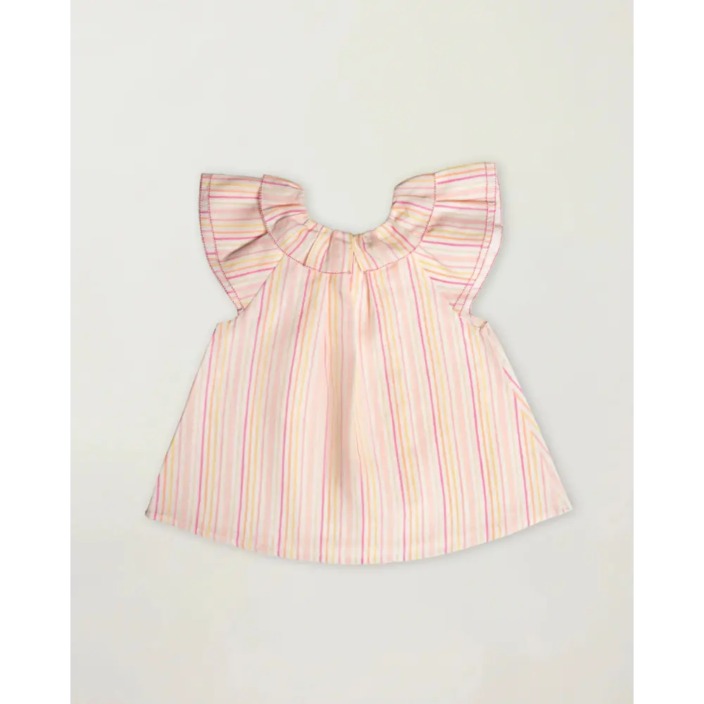 Early Sunday Lola Blouse - Pink Strips Print