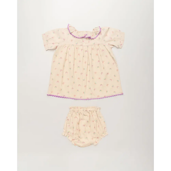 Early Sunday Baby Bella Dress with Bloomer - Butterfly Print