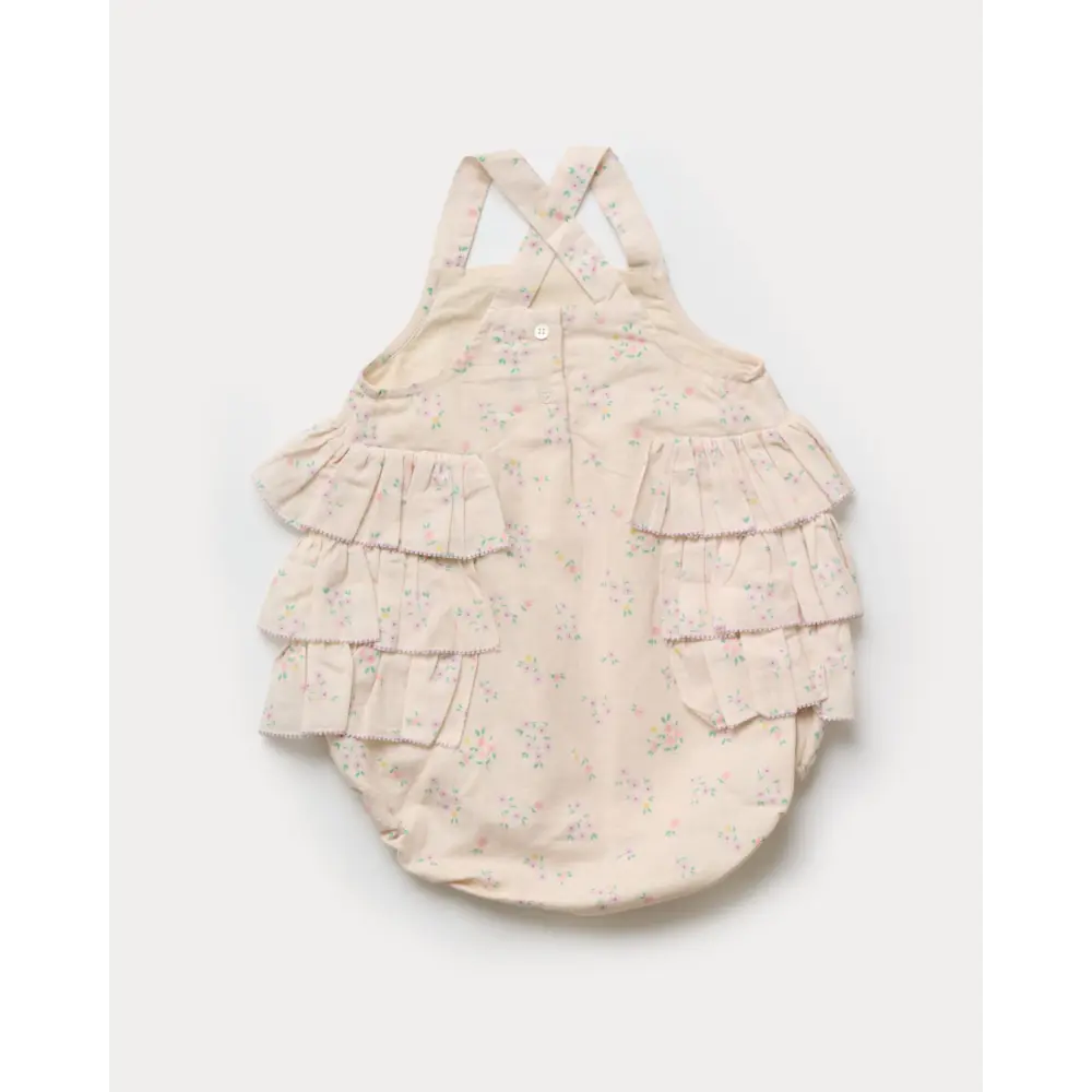 Early Sunday Edie Baby Romper - Painted Bouquet Print
