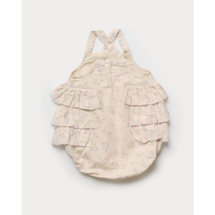 Early Sunday Edie Baby Romper - Painted Bouquet Print