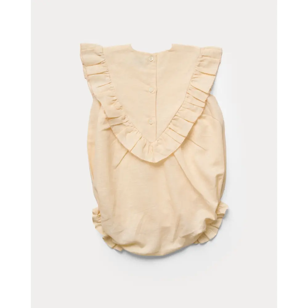 Early Sunday Lucy Baby Bubble Romper - Sand