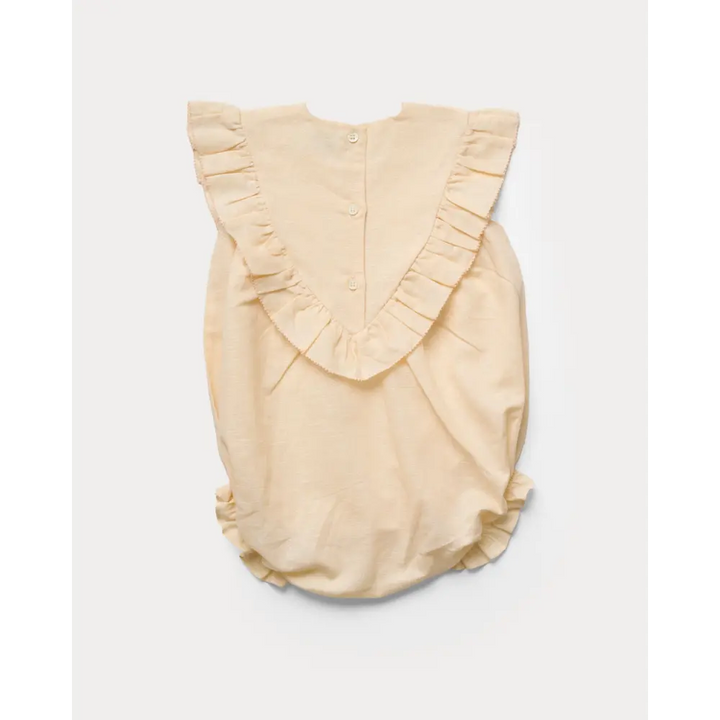 Early Sunday Lucy Baby Bubble Romper - Sand