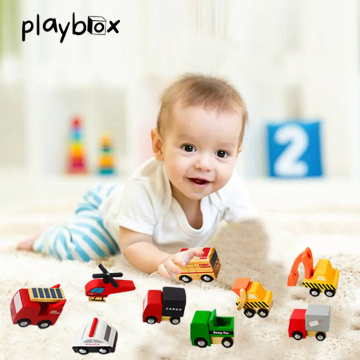 Playbox Little Wagon Toy Cars Playset