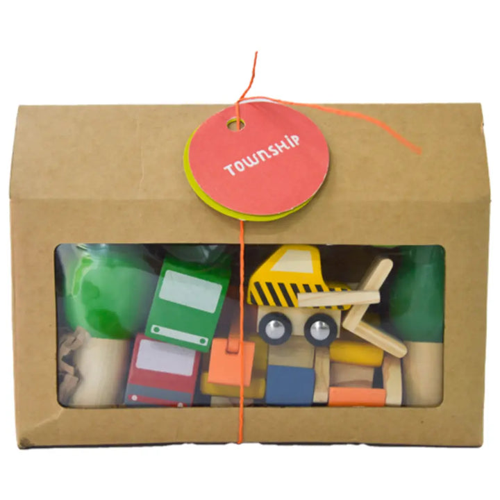 Playbox Township - Wooden Cars and Tree Set
