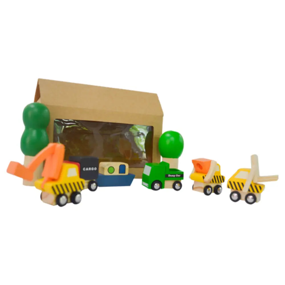 Playbox Township - Wooden Cars and Tree Set